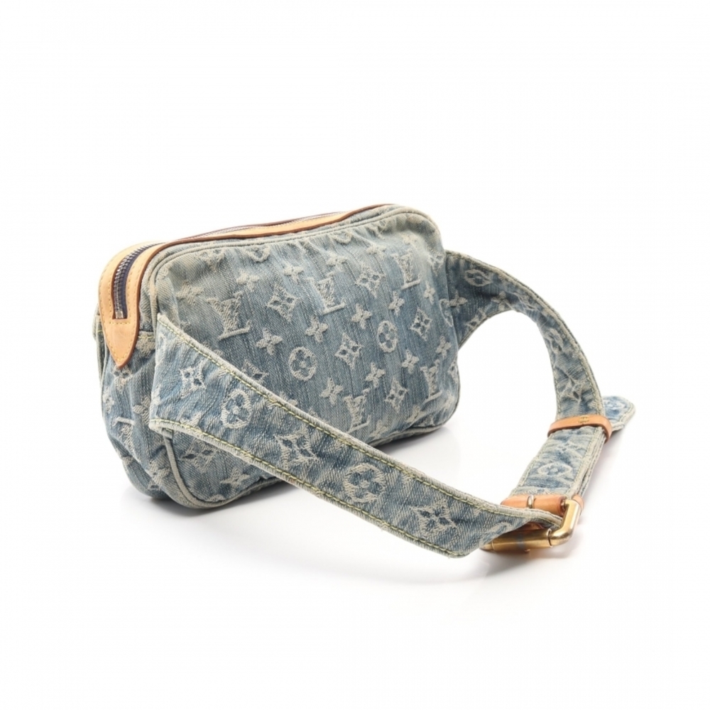 Louis Vuitton Bum Bag Monogram Denim Body Bag Blue